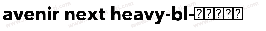 avenir next heavy-bl字体转换